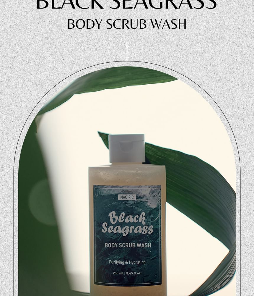 Nacific - Black Seagrass Body Scrub Wash, 250ml, 600 g, 8809517465287