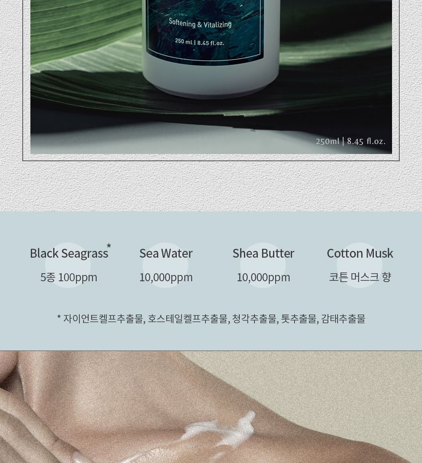 Nacific - Black Seagrass Body Lotion, 250ml, 600 g, 8809517465294