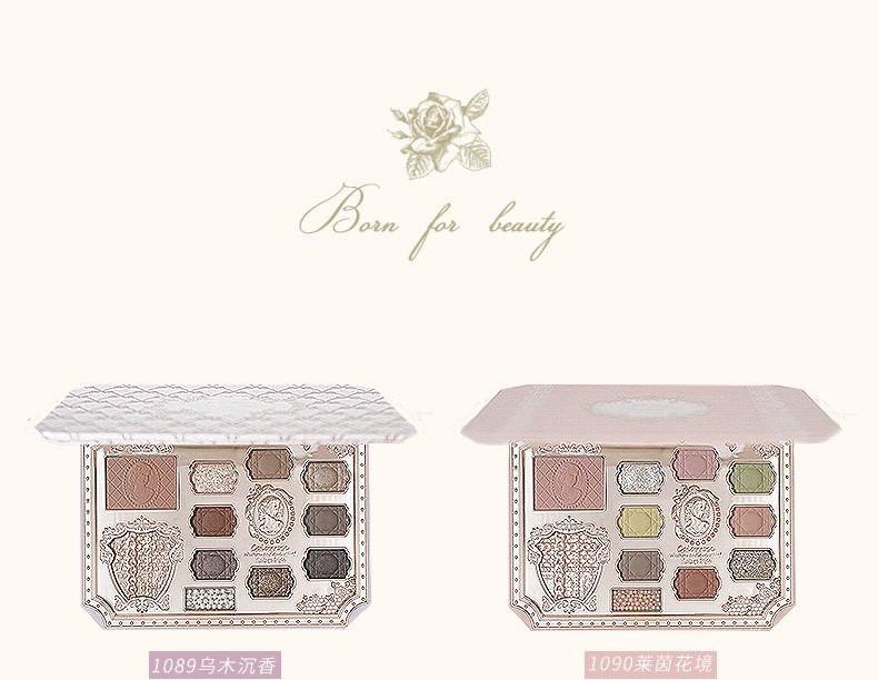 COLORROSE - Ballet Russes Series Makeup Palette - CR1089 Ebony, CR1089 Ebony - 16g, 220 g, 6973411955099