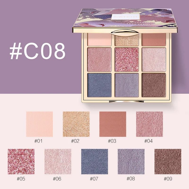 CATKIN - 9 Colors Eyeshadow Palette - C08, #C08 Morandi - 14.4g, 117 g, 6975833160310