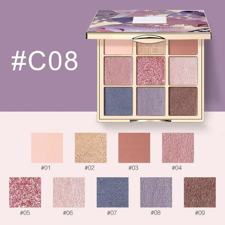 CATKIN - 9 Colors Eyeshadow Palette - C08, #C08 Morandi - 14.4g, 117 g, 6975833160310