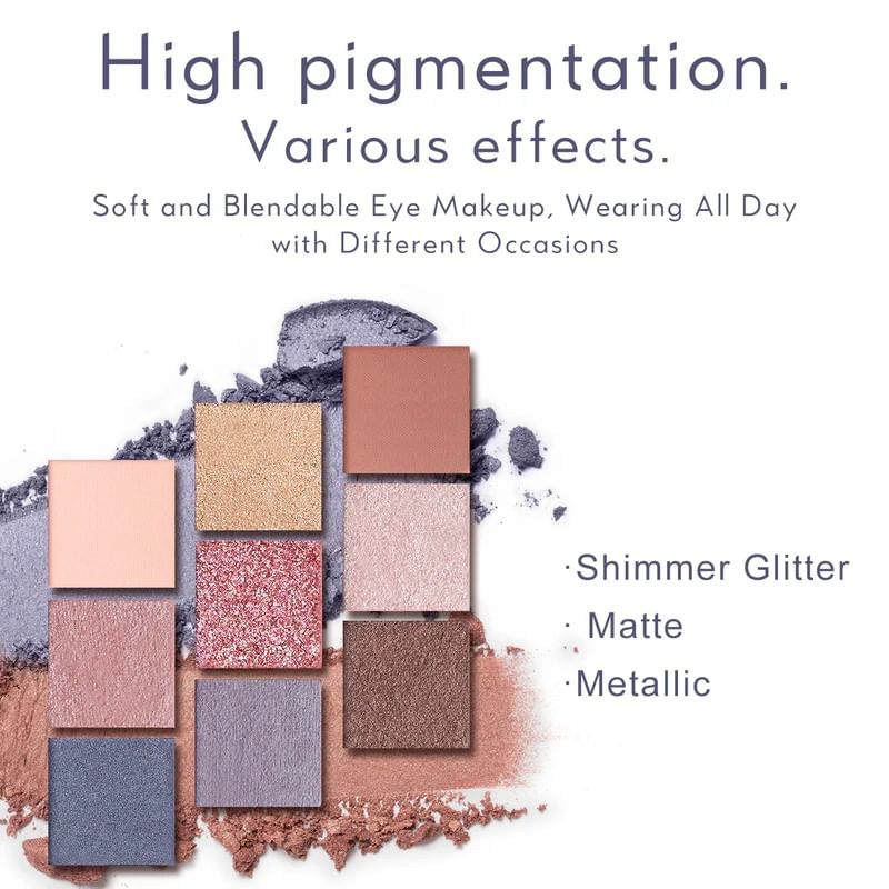 CATKIN - 9 Colors Eyeshadow Palette - C08, #C08 Morandi - 14.4g, 117 g, 6975833160310