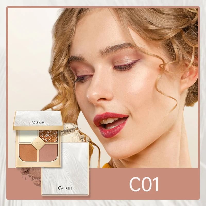 CATKIN - Shimmer 4 Eyeshadow Palette - C01, #C01 - 8.5g, 80 g, 6975833160839