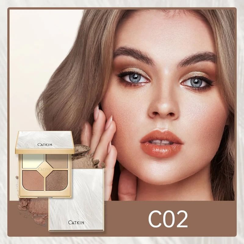 CATKIN - Shimmer 4 Eyeshadow Palette - C02, #C02 - 8.5g, 80 g, 6975833160846