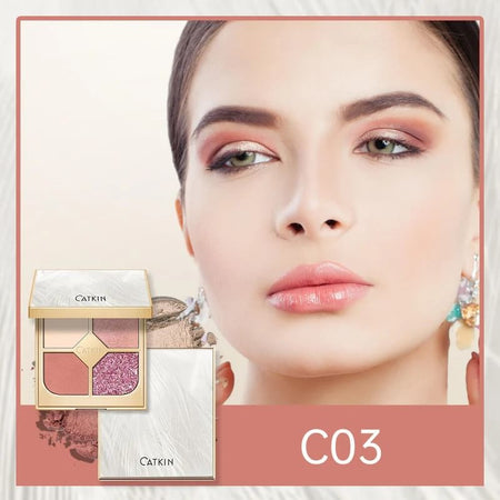 CATKIN - Shimmer 4 Eyeshadow Palette - C03, #C03 - 8.5g, 80 g, 6975833160853