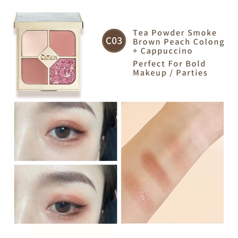 CATKIN - Shimmer 4 Eyeshadow Palette - C03, #C03 - 8.5g, 80 g, 6975833160853