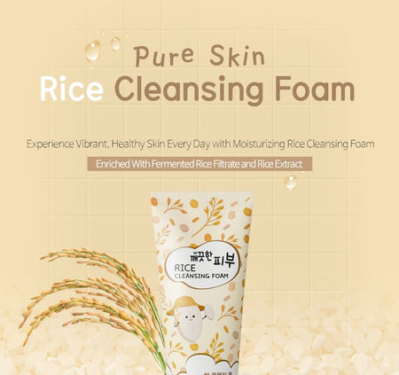 esfolio - Pure Skin Rice Cleansing Foam, 150g, 380 g, 8809901211216