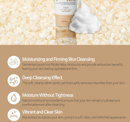 esfolio - Pure Skin Rice Cleansing Foam, 150g, 380 g, 8809901211216