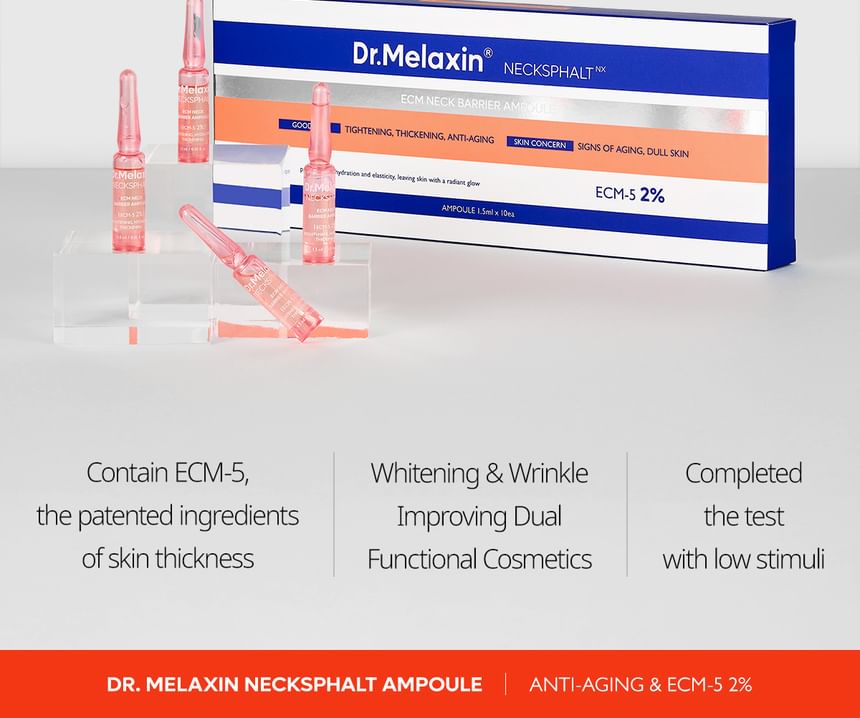 Dr.Melaxin - Nexcksphalt ECM Neck Barrier Ampoule, 1.5ml x 10 pcs, 50 g, 8809886481659