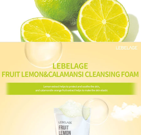 LEBELAGE - Fruit Lemon & Calamansi Cleansing Foam, 100ml, 120 g, 8809679092413