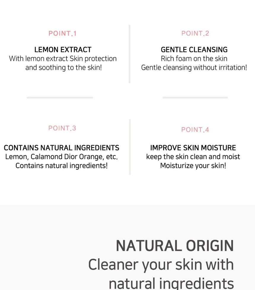 LEBELAGE - Fruit Lemon & Calamansi Cleansing Foam, 100ml, 120 g, 8809679092413