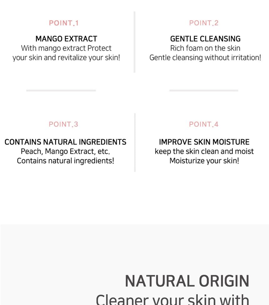 LEBELAGE - Fruit Peach & Apple Mango Cleansing Foam, 100ml, 120 g, 8809679092482