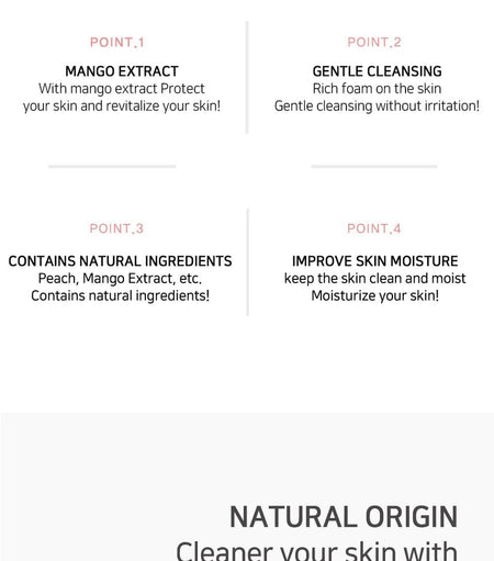 LEBELAGE - Fruit Peach & Apple Mango Cleansing Foam, 100ml, 120 g, 8809679092482