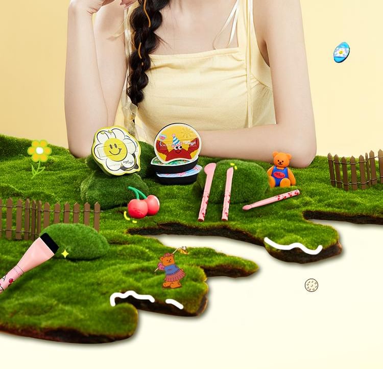AMORTALS - Trainee Portable Makeup Brush Set Wiggle Wiggle Limited Edition, Brush Set (5pcs), 50 g, 6976416410136