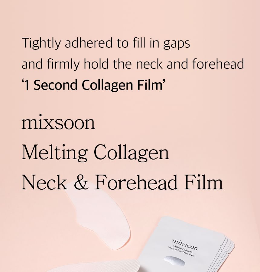 mixsoon - Melting Collagen Neck & Forehead Film, 5 patches, 41 g, 8809732913853