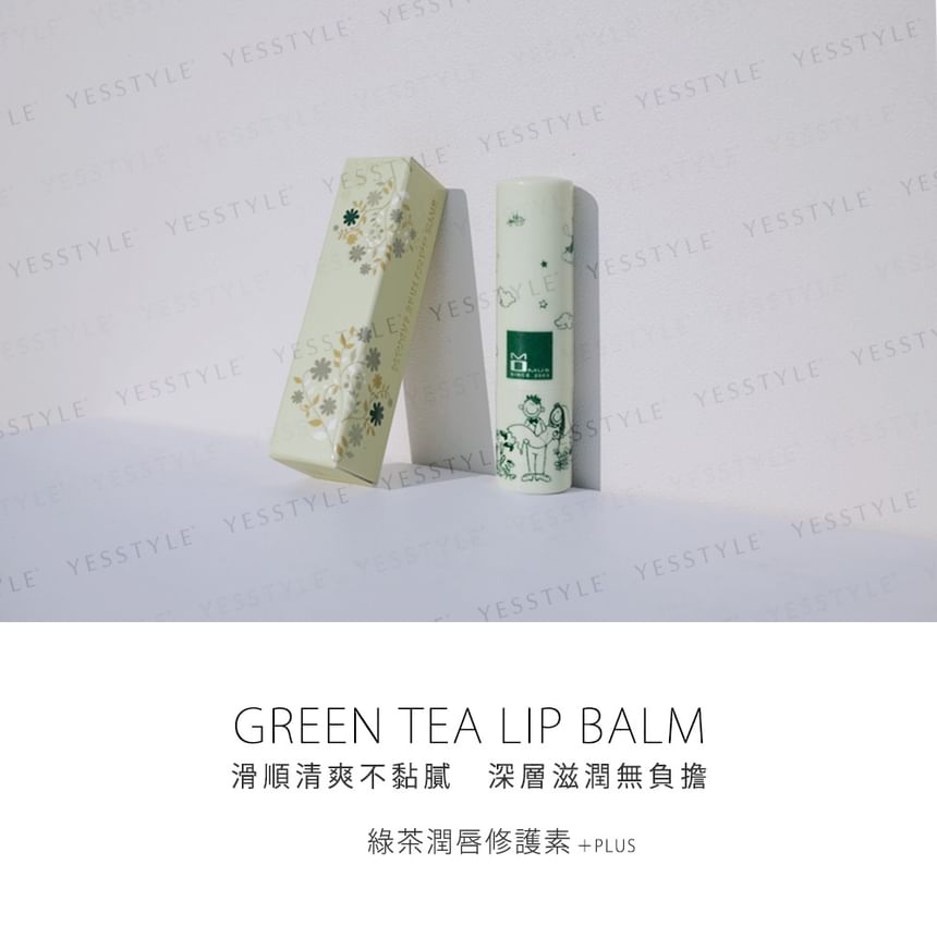 MOMUS - Green Tea Lip Balm + Plus, 3.5g, 30 g, 4718000074018