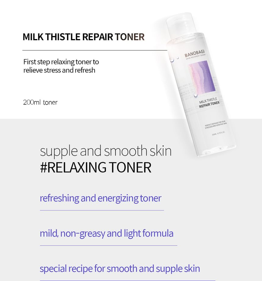 BANOBAGI - Milk Thistle Repair Linen Kit, 3 pcs, 53 g, 8809486366813