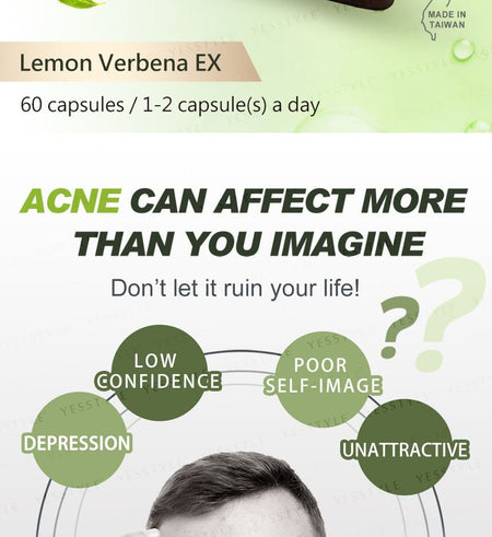BHK’s - Uniqman Lemon Verbena EX Capsule, 60 capsules, 240 g, 4713051527650