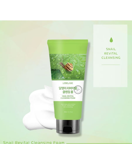 LEBELAGE - Snail Revital Cleansing Foam, 180ml, 220 g, 8809679092635