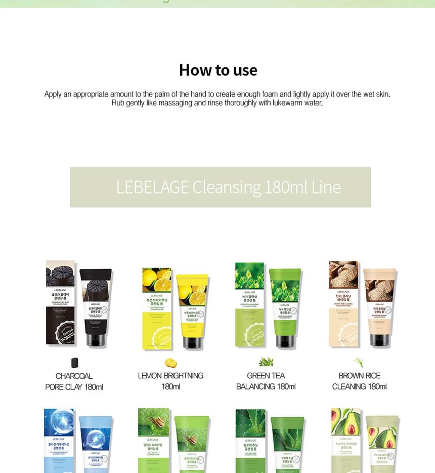 LEBELAGE - Snail Revital Cleansing Foam, 180ml, 220 g, 8809679092635