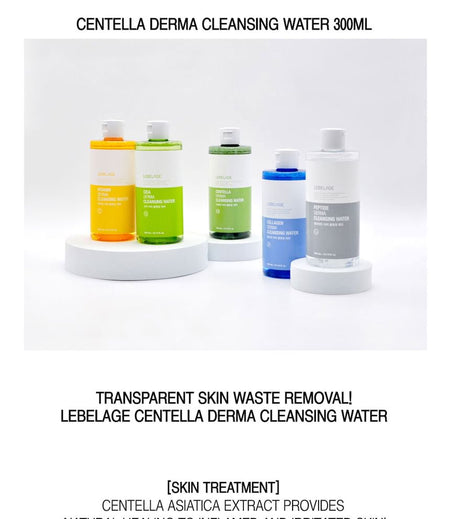 LEBELAGE - Centella Derma Cleansing Water, 300ml, 345 g, 8809035143872