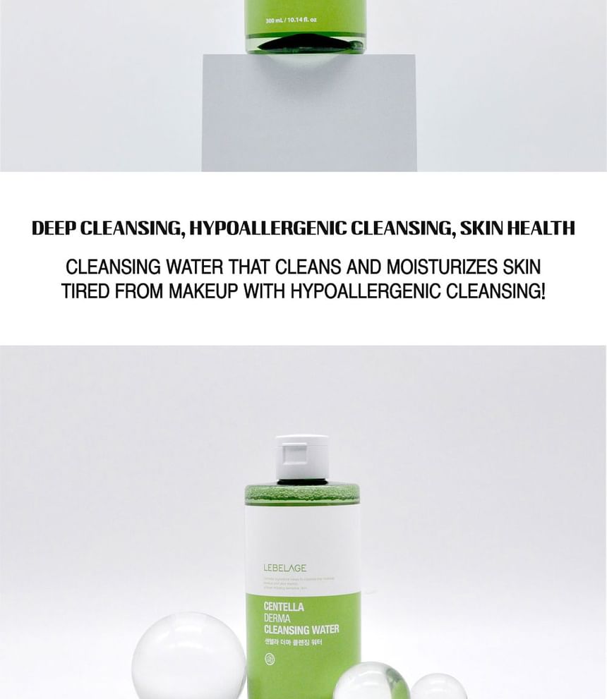 LEBELAGE - Centella Derma Cleansing Water, 300ml, 345 g, 8809035143872