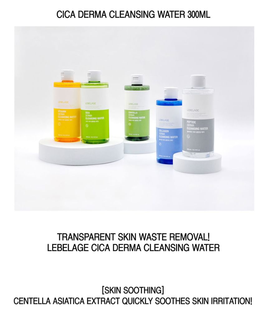 LEBELAGE - Cica Derma Cleansing Water, 300ml, 345 g, 8809035143889