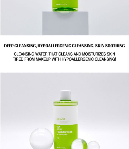 LEBELAGE - Cica Derma Cleansing Water, 300ml, 345 g, 8809035143889