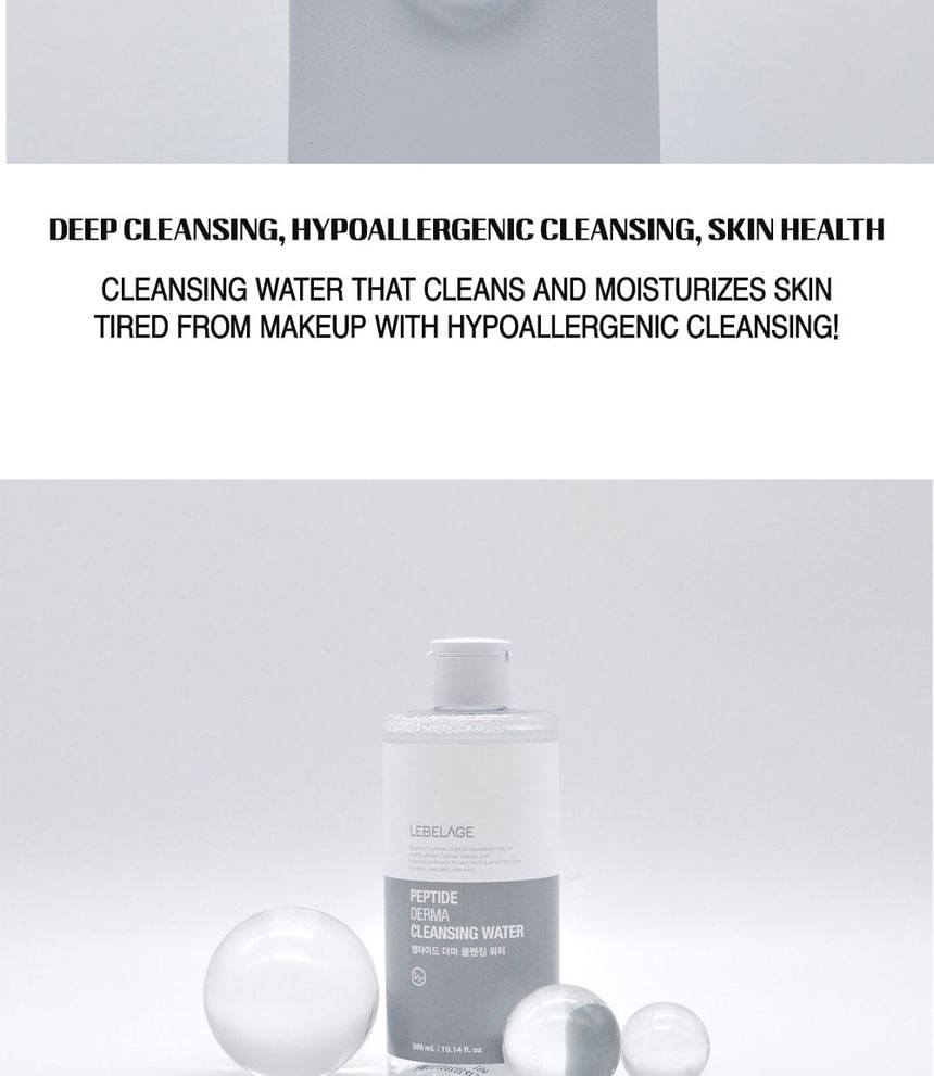LEBELAGE - Peptide Derma Cleansing Water, 300ml, 345 g, 8809035143988