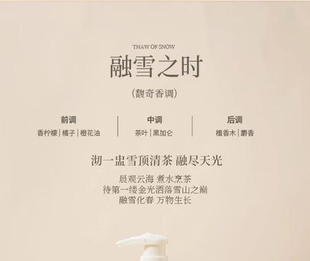 roopy - Poetic Series Fougere Plant Essential Oil Fragrant Body Lotion - Thaw of Snow, Thaw of Snow - 250ml, 400 g, 6972598242435