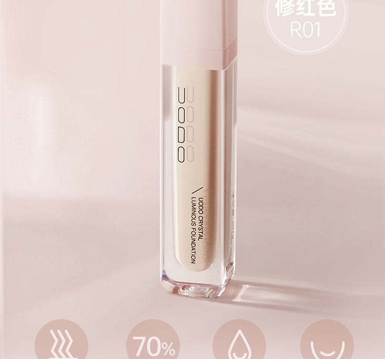 UODO - Crystal Luminous Foundation For Dry Skin (Redness Correction), R01 - 5g, 35 g, 6974002391982