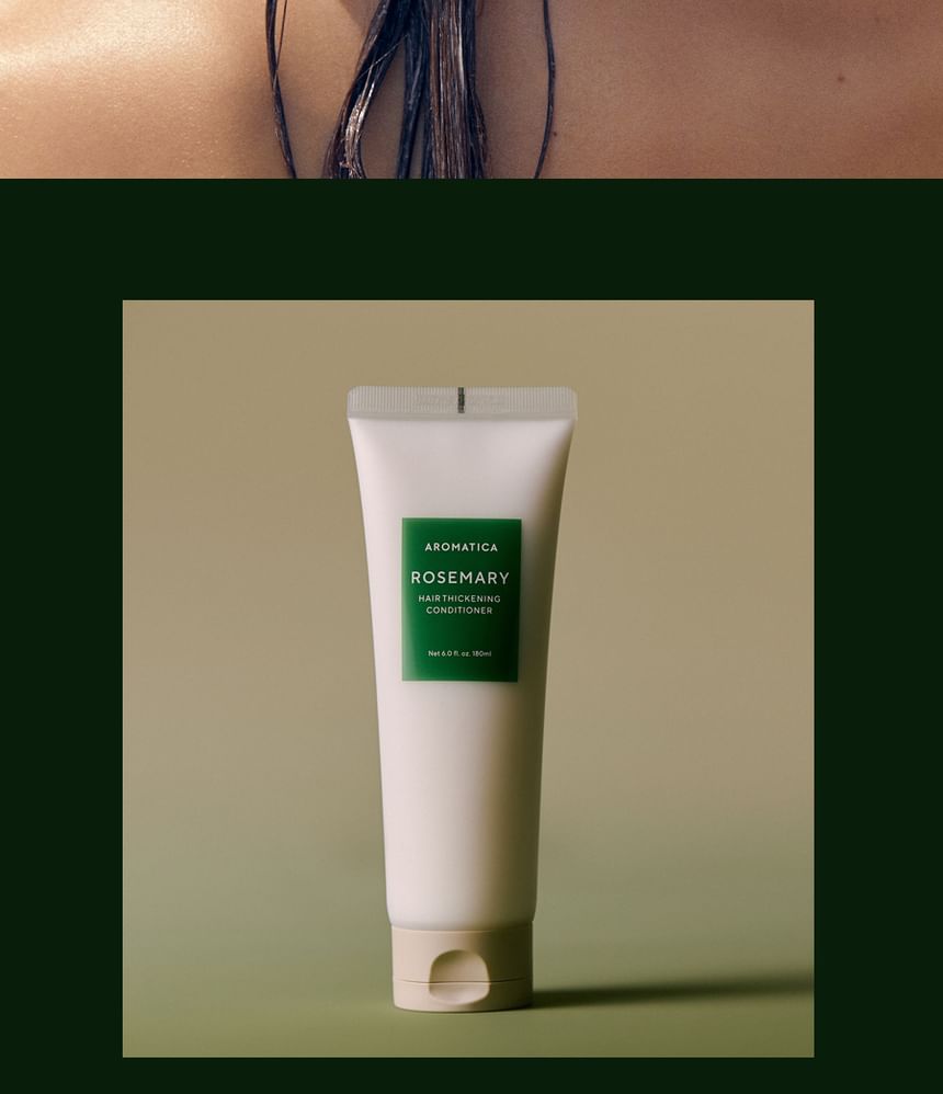 AROMATICA - Rosemary Hair Thickening Conditioner Mini, 180ml, 202 g, 