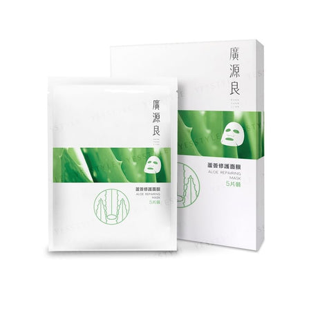 Kuan Yuan Lian - Aloe Repairing Mask, 5 pcs, 180 g, 4714566063817