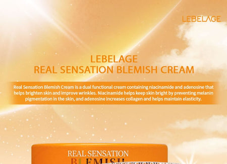 LEBELAGE - Real Sensation Blemish Cream, 50g, 270 g, 8809445618359