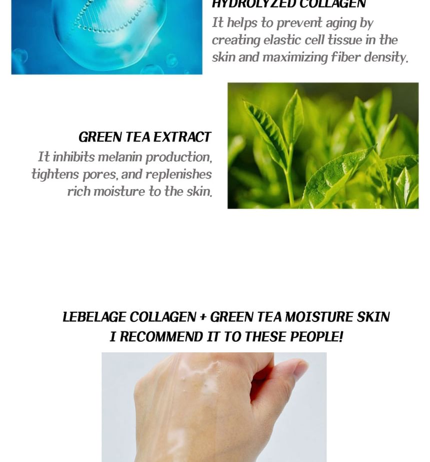 LEBELAGE - Collagen + Green Tea Moisture Skin Mini, 30ml, 44 g, 