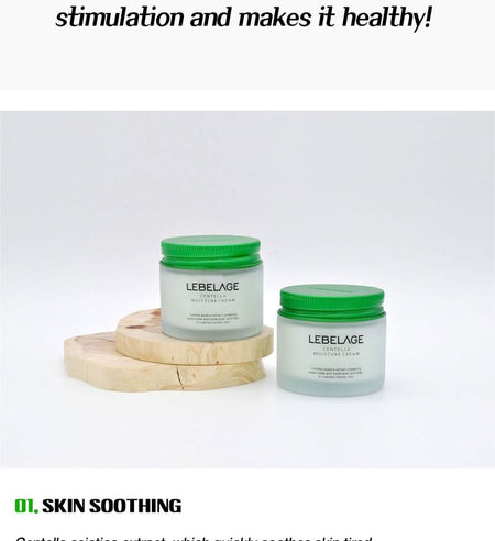 LEBELAGE - Centella Moisture Cream, 70ml, 193 g, 8809679093236