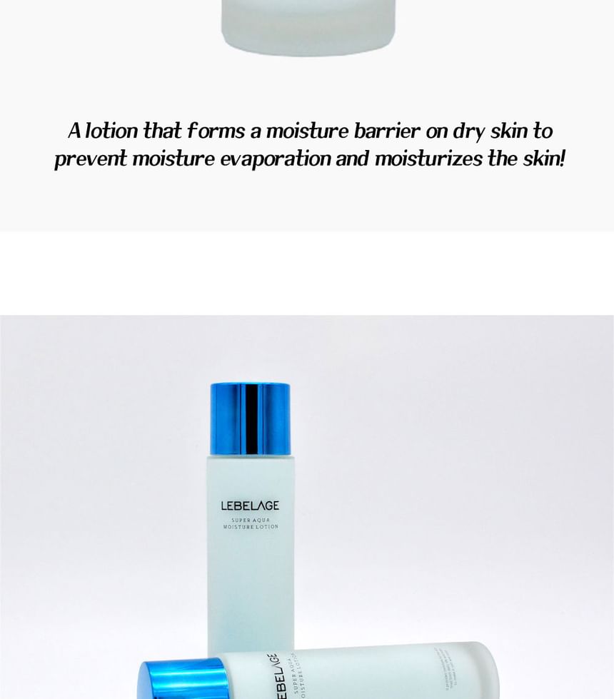 LEBELAGE - Super Aqua Moisture Lotion, 150ml, 370 g, 8809679093250