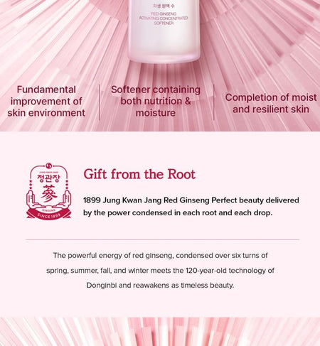 DONGINBI - Red Ginseng Activating Concentrated Softener, 70ml, 170 g, 