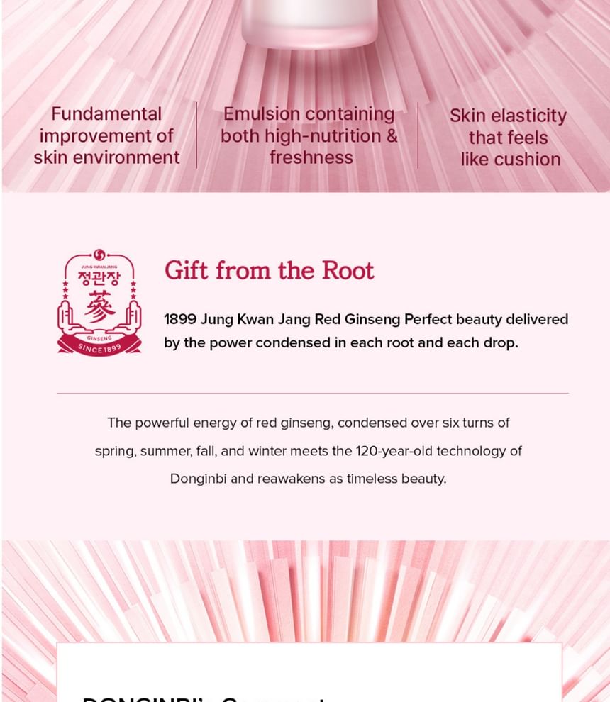 DONGINBI - Red Ginseng Activating Concentrated Emulsion, 70ml, 500 g, 