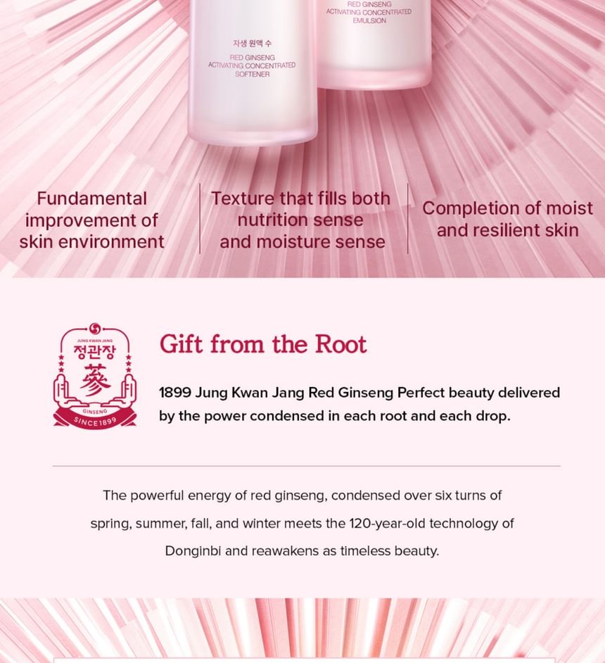 DONGINBI - Red Ginseng Activating Concentrated Skin Care Set, 5 pcs, 1050 g, 
