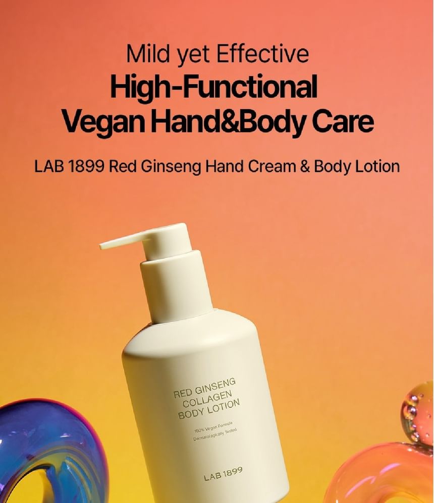 DONGINBI - LAB 1899 Red Ginseng Collagen Hand & Body Care Set, 2 pcs, 200 g, 