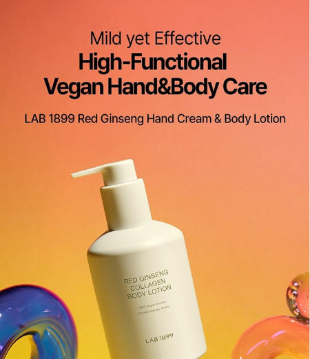 DONGINBI - LAB 1899 Red Ginseng Collagen Hand & Body Care Set, 2 pcs, 200 g, 