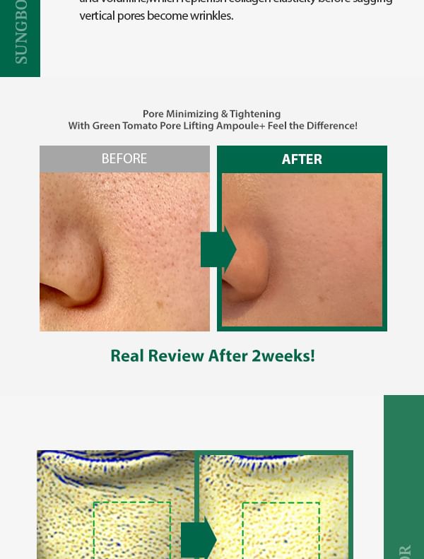 SUNGBOON EDITOR - Green Tomato Pore Lifting Ampoule+ Jumbo, 75ml, 244 g, 8809684562864