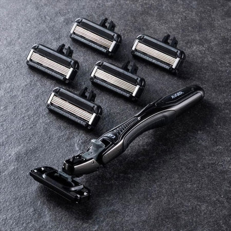 KAI - AUGER System Razor Combo Pack Body & 6 Blade, 1 Set, 110 g, 4901331002007