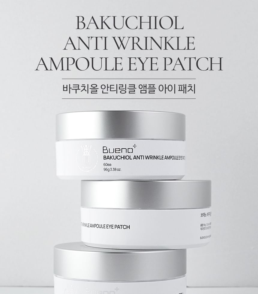 Bueno - Bakuchiol Anti Wrinkle Ampoule Eye Patch, 60 patches, 240 g, 8809747300198