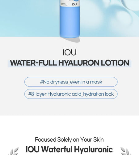 Kwailnara - Iou Water-Full Hyaluron Lotion, 300ml, 600 g, 