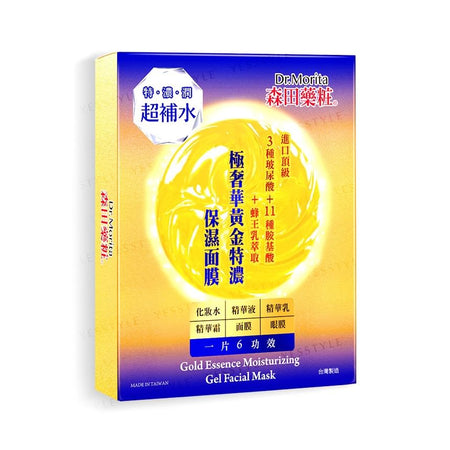 Dr. Morita - Gold Essence Moisturizing Gel Facial Mask, 4 pcs, 180 g, 4718009816565
