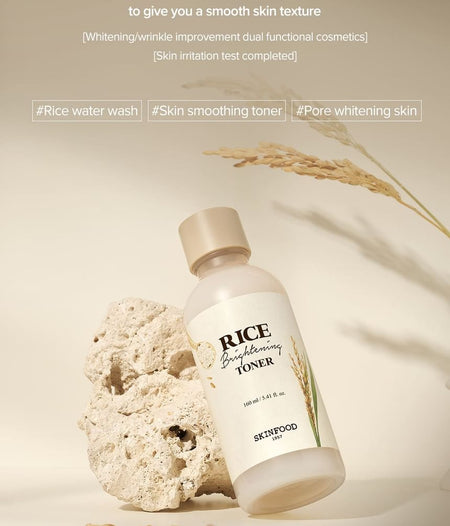 SKINFOOD - Rice Brightening Toner, 160ml, 400 g, 8809032676571