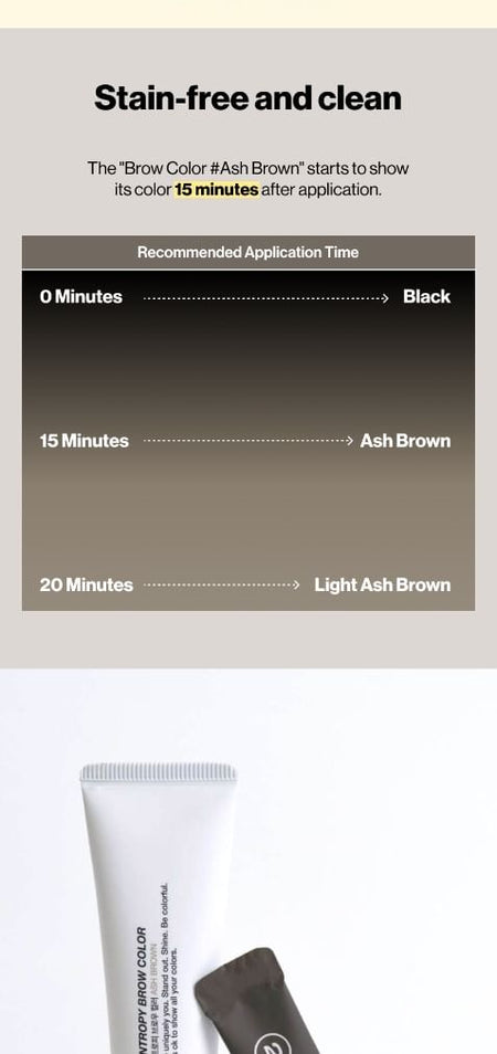 ENTROPY - Brow Color Ash Brown Set, 8 pcs, 120 g, 8809908690311