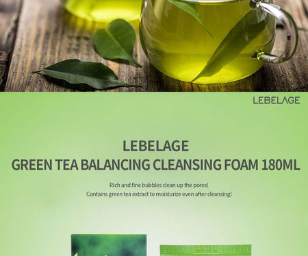 LEBELAGE - Green Tea Balancing Cleansing Foam, 180ml, 220 g, 8809679092611